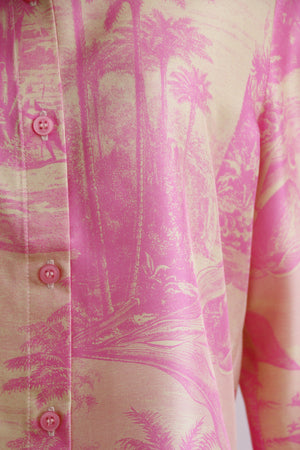 Katyusha Pink Forest classic blouse